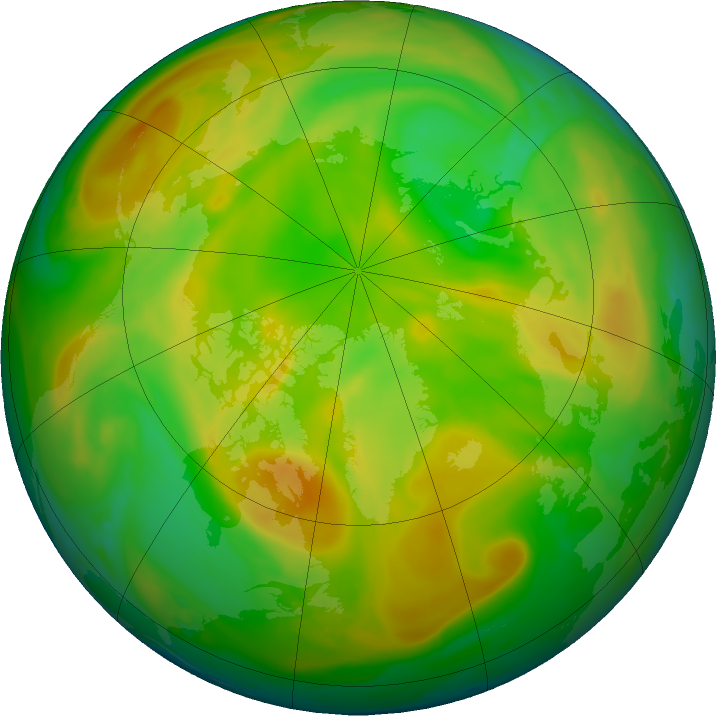 Arctic ozone map for 21 May 2020